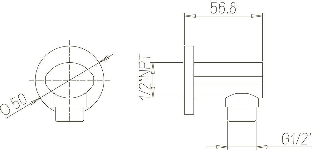 Paini - 86CR503P вывод для воды  - Вид №1