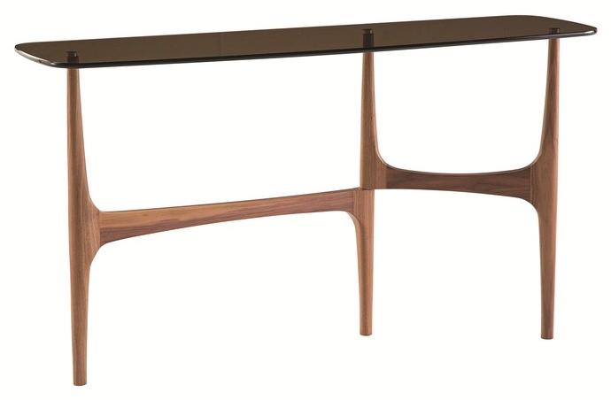 Roche Bobois Прямоугольная консоль из дерева и стекла Maya sun-id-1497640 - Вид №1