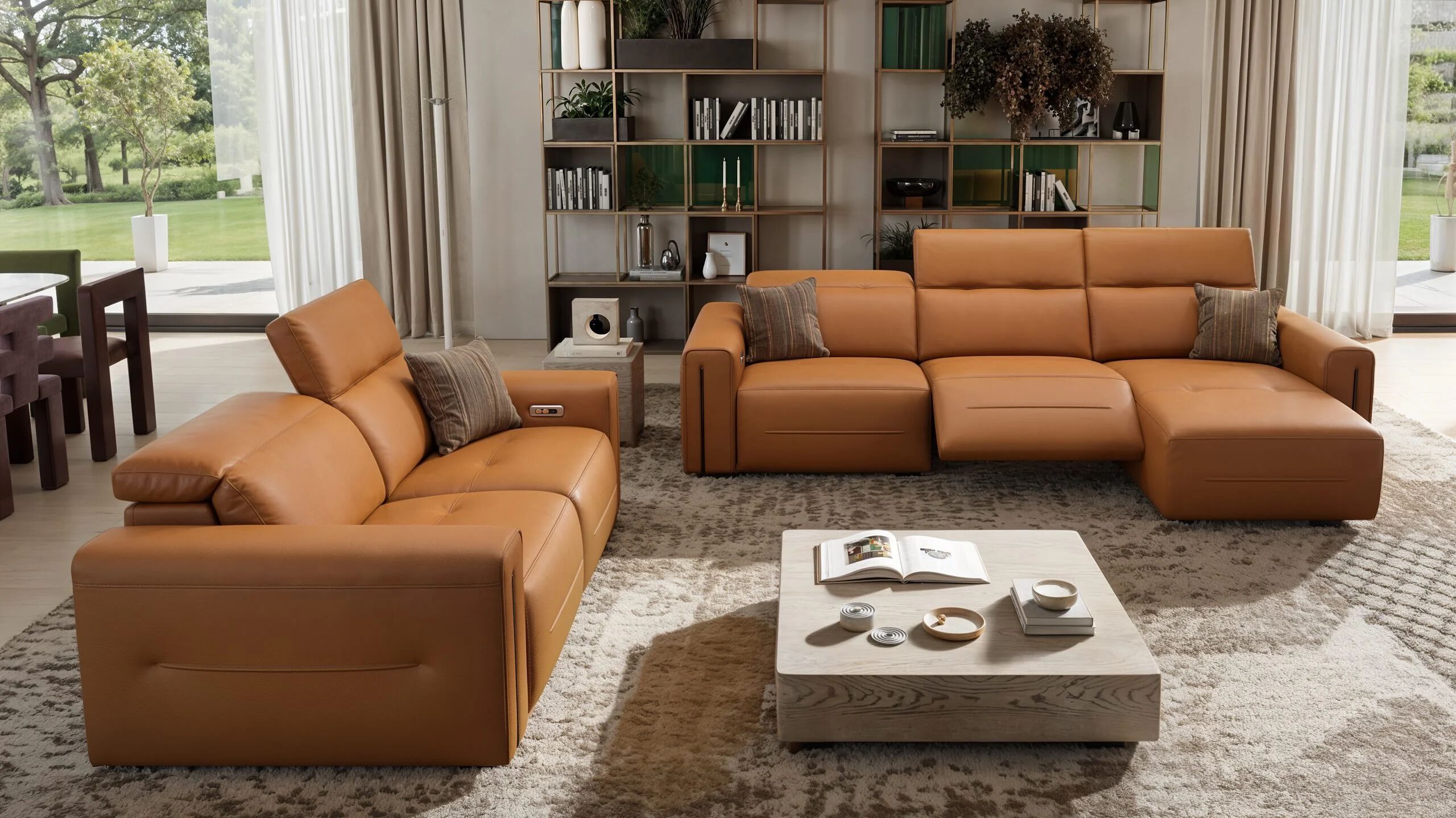 2-местный кожаный диван Sofanella Канны ARCH-00110266 - Вид №3