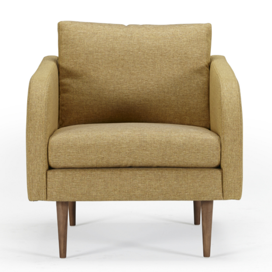 Кресло Hugo с ножками из дуба/ореха, песочное Kragelund 37001248241 - Вид №1