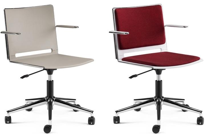 Arte & D Офисный стул из ткани с 5 спицами и подлокотниками Kubika C1509 g - Вид №1