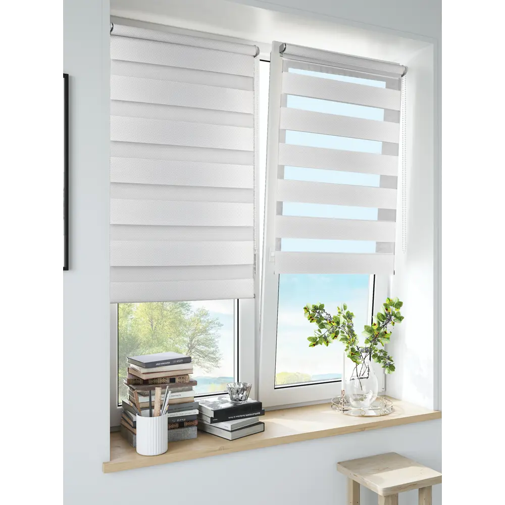 INSPIRE Siberia - Рулонная штора день-ночь белая 70×175 см 85225604 STLM-0060039 - Вид №8