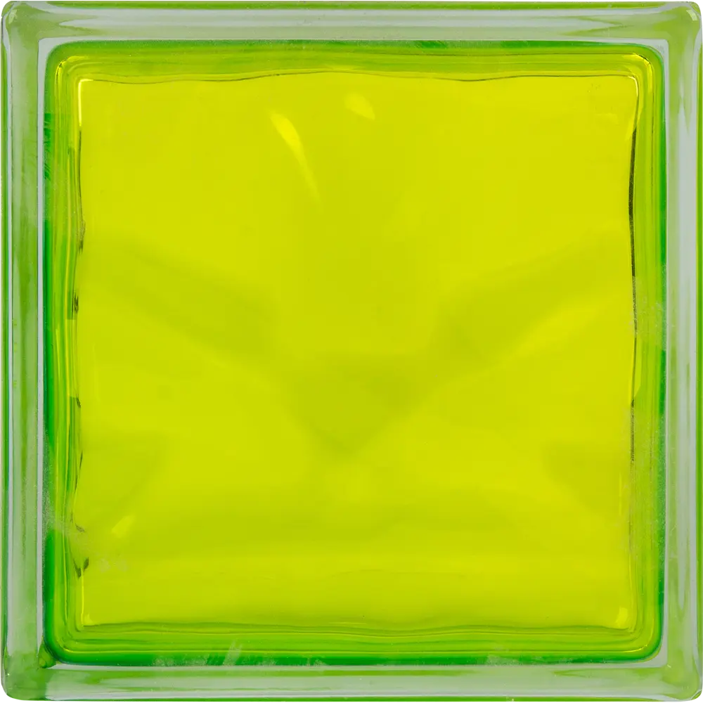 Стеклоблок Богема Волна цвет тархун VITRABLOCK STLM-2178644 - Вид №2