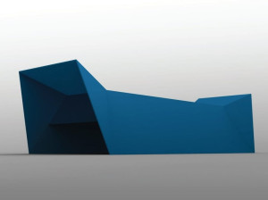 Скамья из листового металла без спинки