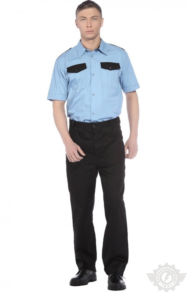 65911 Сорочка "Страйк" короткий рукав  Одежда для охранных структур  размер 52-54/182-188 Спецодежда  - Вид №2