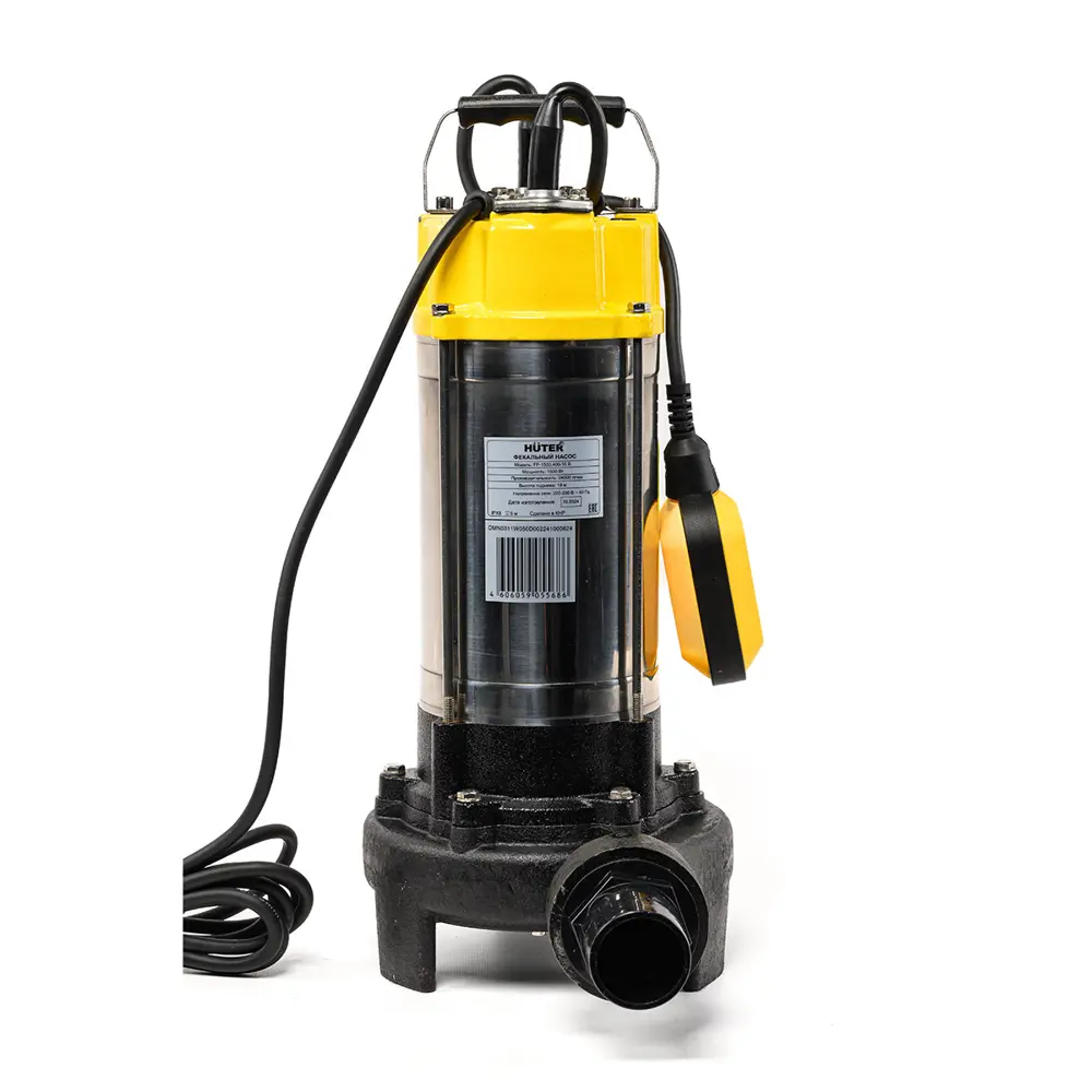 Фекальный насос HUTER FP 1500.400-15 B для эффективной откачки загрязненных жидкостей 89412305 STLM-1575319 - Вид №4