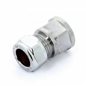 Муфта обжим-В хромированная TIEMME 15х1/2"