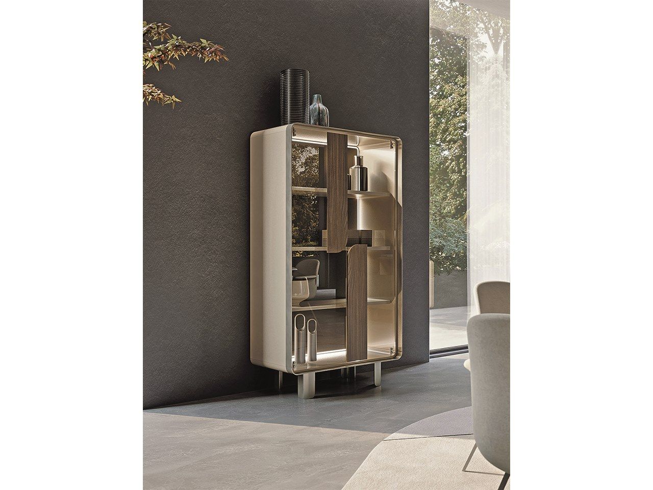 Витрина из дерева и стекла со встроенным освещением Turri Soul ARCH-00116577 - Вид №2