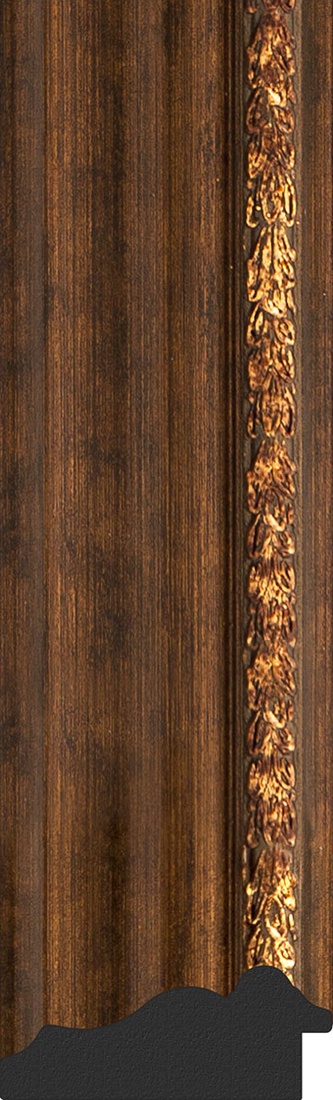 BY 4234 Зеркало с гравировкой в багетной раме - римская бронза 88 mm EVOFORM Exclusive-G - Вид №3