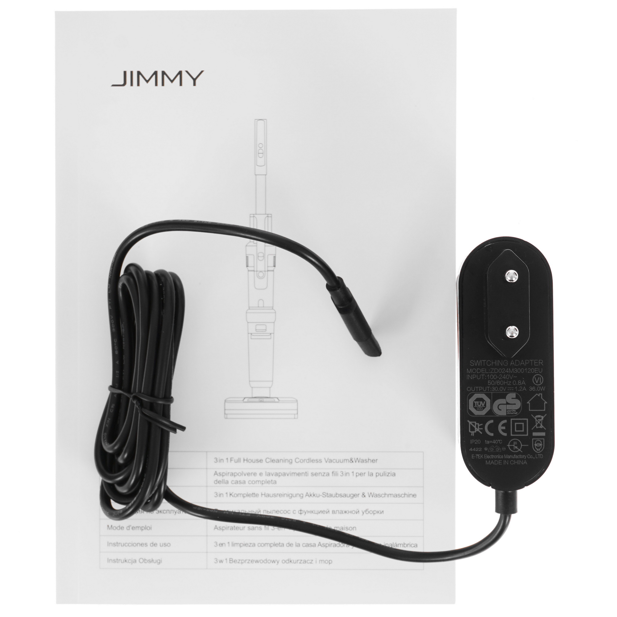 5099002 Моющий пылесос  вертикальный  Jimmy HW10 Pro  серый STDN-0132596 - Вид №16