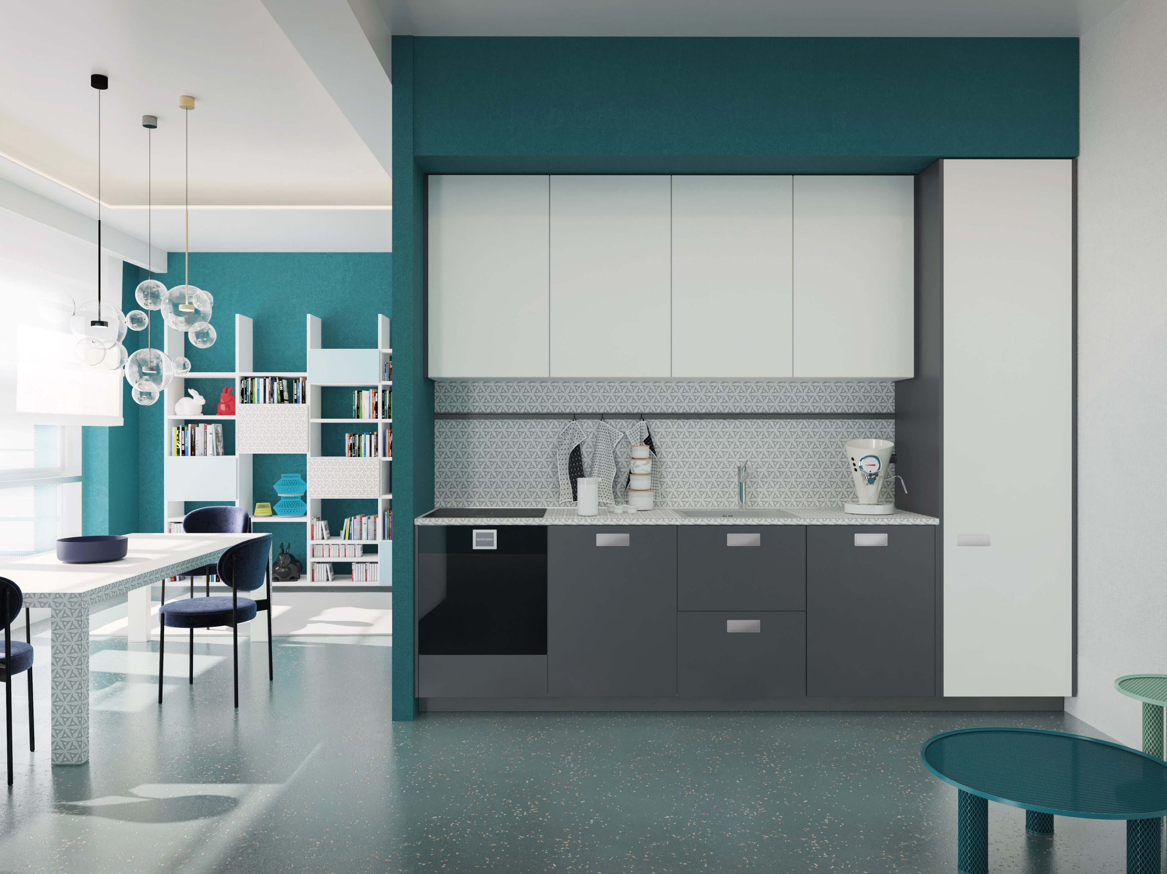 Моноблочная кухня De Rosso For_Me ARCH-00150963