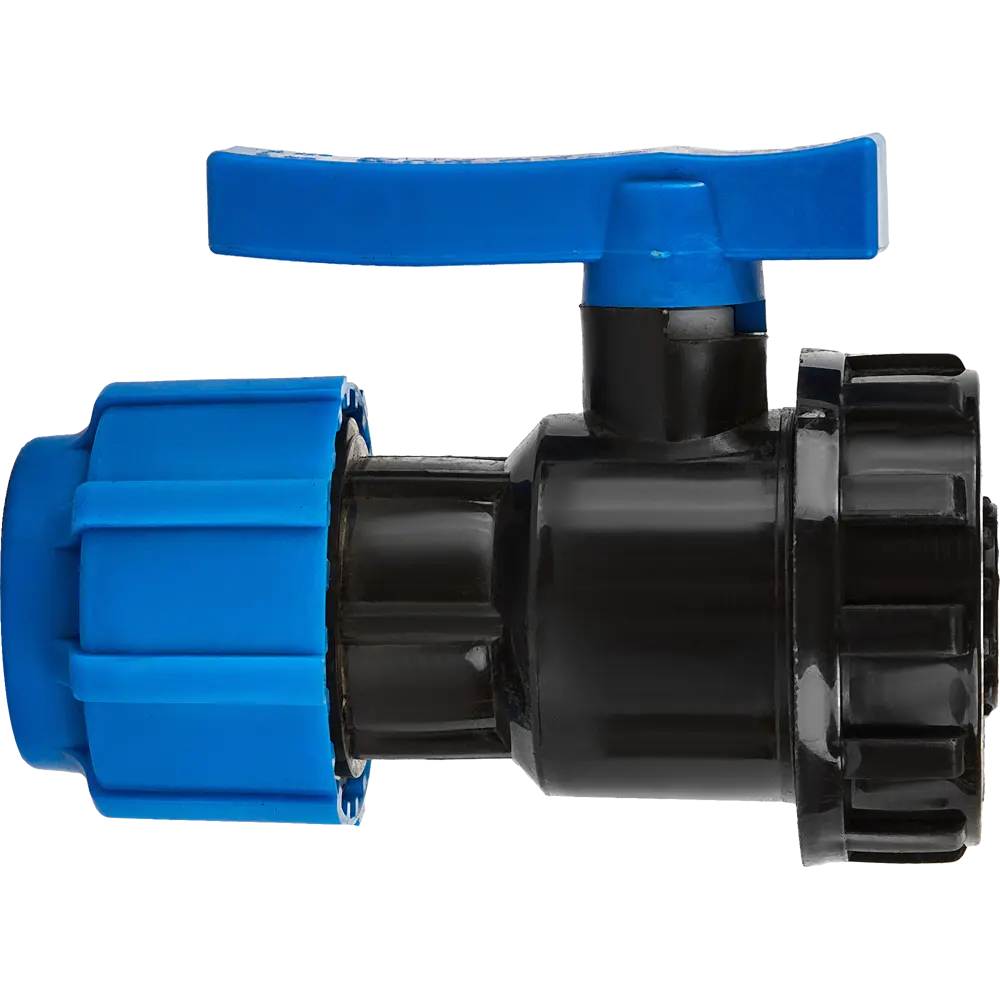 Кран разъемный ПНД ПОЛИТЭК 32x1/2" для систем водоснабжения 85358398 STLM-0062139 - Вид №1