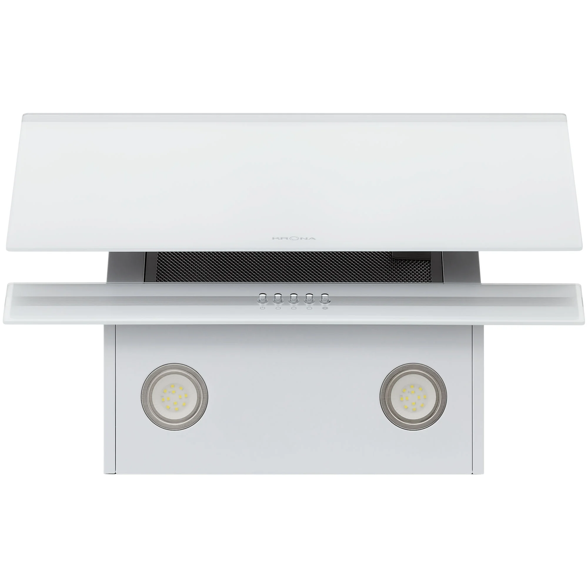 9214321 Вытяжка наклонная KRONA IRMA A 600 white PB белый/серебристый KRONA1 STDN-0025589 - Вид №9