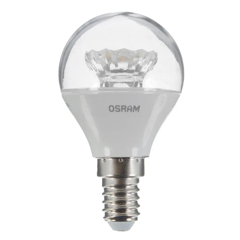 Лампа светодиодная Osram шар E14 6 Вт 470 Лм свет тёплый белый STLM-2099408