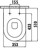 FE322-11CM00E-0000 FREE Унитаз CAPPUCINO подвесной безободковый Creavit Free - Вид №2