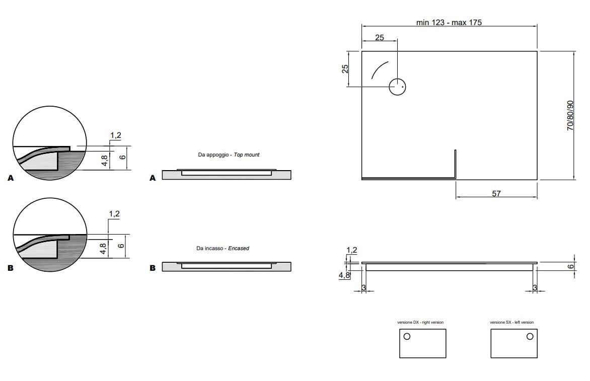 Ультра-плоский поддон для душа в Moodlight Antoniolupi 00 ARCH-00011374 - Вид №1