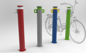 Стальной столб боллард для цепей