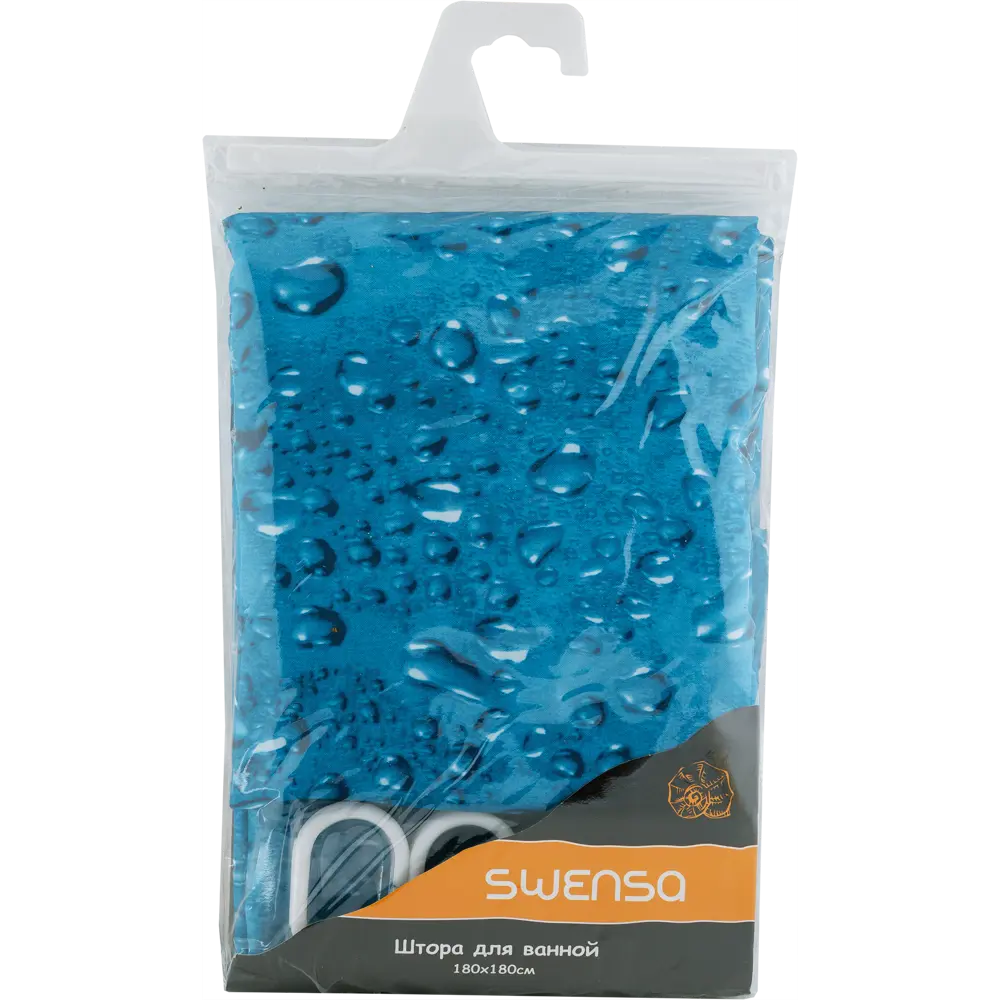 Штора для ванной комнаты «Aqua» 180x180 см цвет синий 18030540 STLM-2151174 SWENSA SWC-90-55 - Вид №5