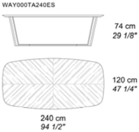 i 4 Mariani Прямоугольный деревянный стол для гостиной Way sun-id-1484521 - Вид №7