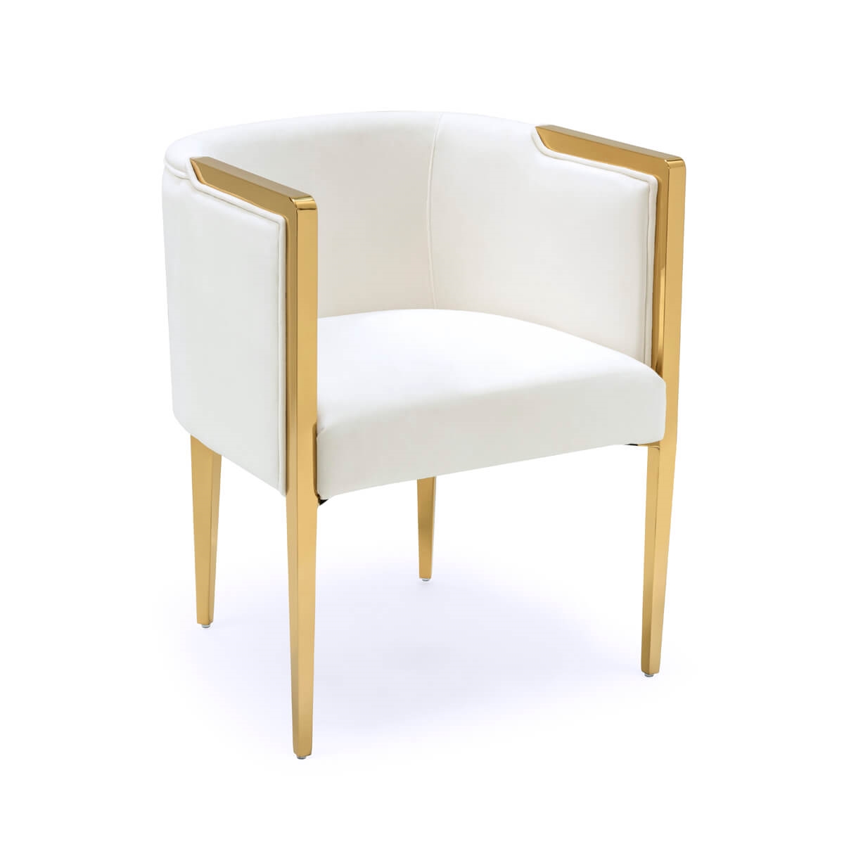 700417-18 ABHIKA СТУЛ GARDA ROUND WHITE/GOLD  - Вид №8