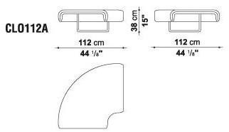 B&B Italia Project Мягкая скамья из ткани Cloud sun-id-1492117 - Вид №4