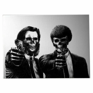 Картина с покрытием объемным гелем 100х80 см Pulp Fiction by Motohiro Nezu ICON DESIGNE  096863 Белый;серый;черный