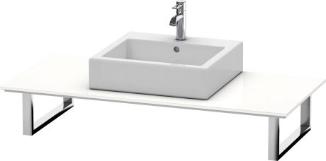 XL025C04343 Консоль для накладных раковин и встраиваемых умывальников, для пристенного варианта X-Large #XL025C 550 мм Базальт матовый, декор Duravit - Вид №2