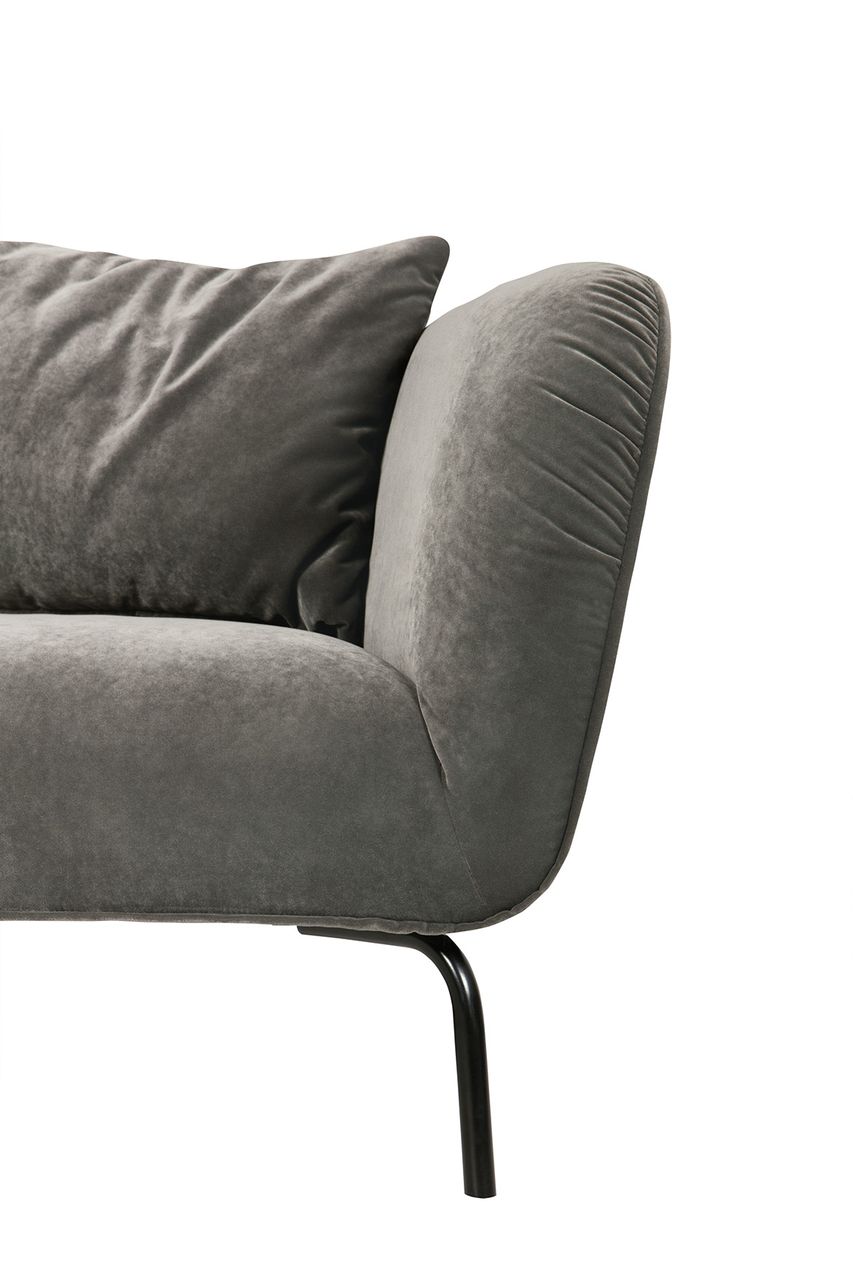 Диван Selma прямой темно-серый с подушками SITS SELMA 192336 Серый  - Вид №8