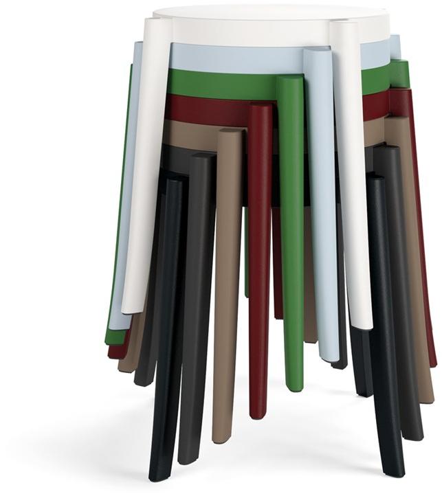 COLOS Низкий штабелируемый табурет из полипропилена Torre sun-id-1421962 - Вид №1