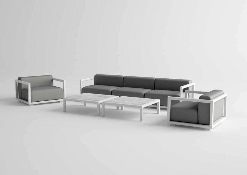 10Deka Низкий прямоугольный алюминиевый журнальный столик Victus sun-id-1363552 - Вид №1