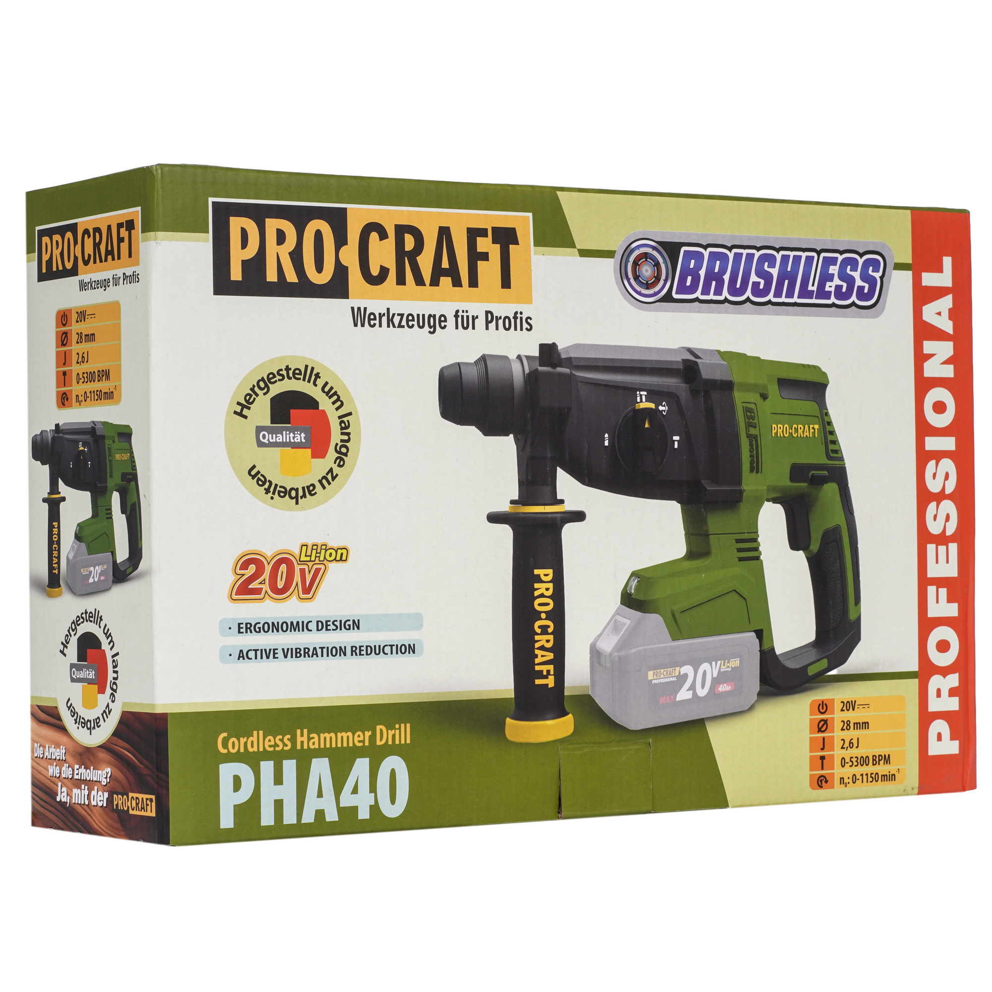 Перфоратор Procraft PHA40  , Без ЗУ, Без АКБ 9277915 STDN-0132346 - Вид №6