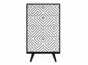 Комод высокий с рисунком "Принт 018" Thimon THE IDEA КОМОДЫ THIMON 209999 Белый;черный