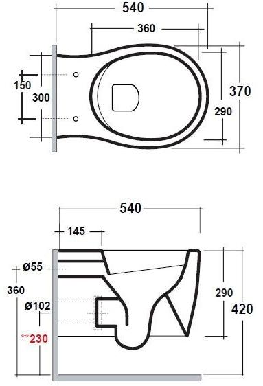 For1202r01 Подвесной унитаз настенный Белый Olympia Ceramica Formosa 2.0 Италия - Вид №3