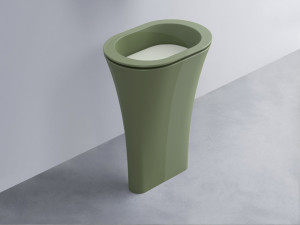 AMLA65-AG+AMPILO-PM+AMCOLO-AG Раковина Amedeo Ovale отдельностоящая cielo Enjoy + Amedeo