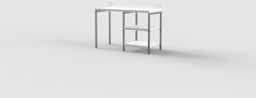 Mobilspazio Прямоугольный стол с полками для гостиниц Urban sun-id-1471606 - Вид №8