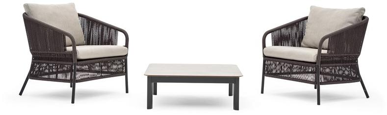 Varaschin Веревочное садовое кресло с подлокотниками Cricket 2995 - Вид №9