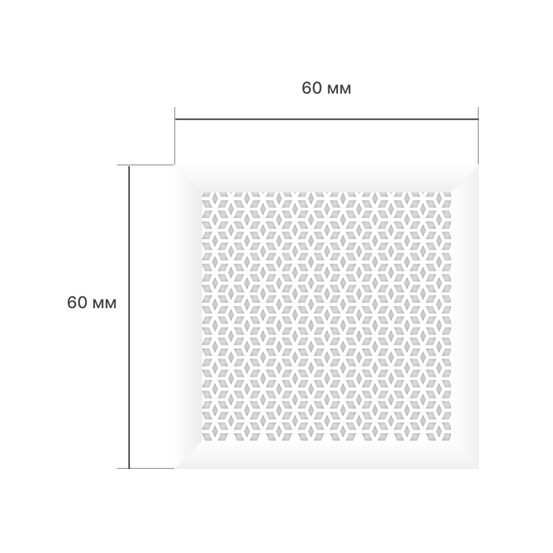 Экран для радиатора 60х60 см Илона белый STELLA Standart STSR-1172 - Вид №2