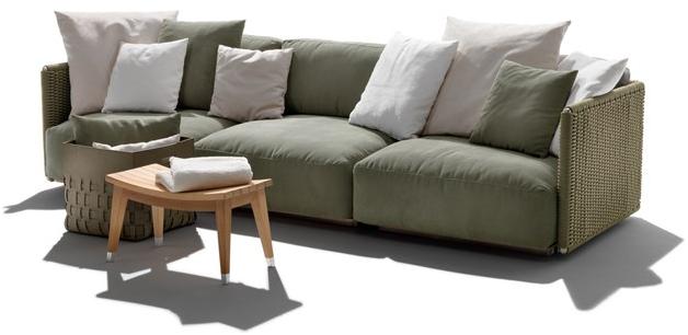 Flexform Открытый 3-местный диван из ткани Eddy sun-id-1394242 - Вид №1