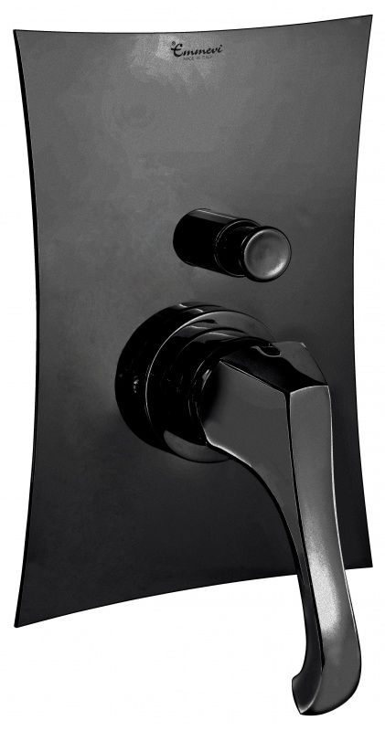 76019NEO Внутристенный смеситель Ares на 2 выхода, цвет черный матовый EMMEVI