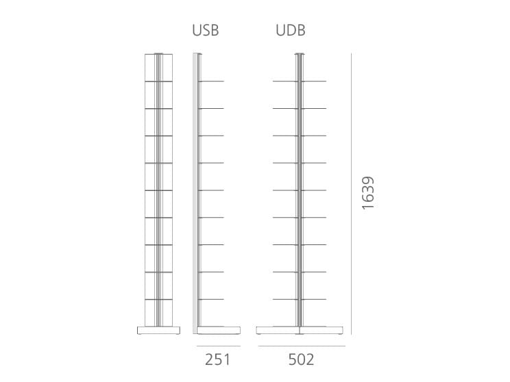Самонесущая Книжная полка Systemtronic USIO ARCH-00010897