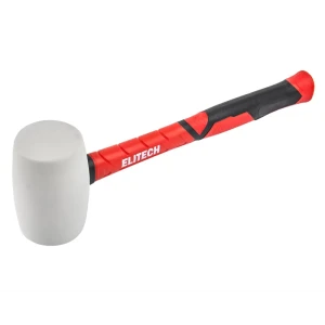Киянка резиновая Elitech с фиберглассовой ручкой 450 г 89407125