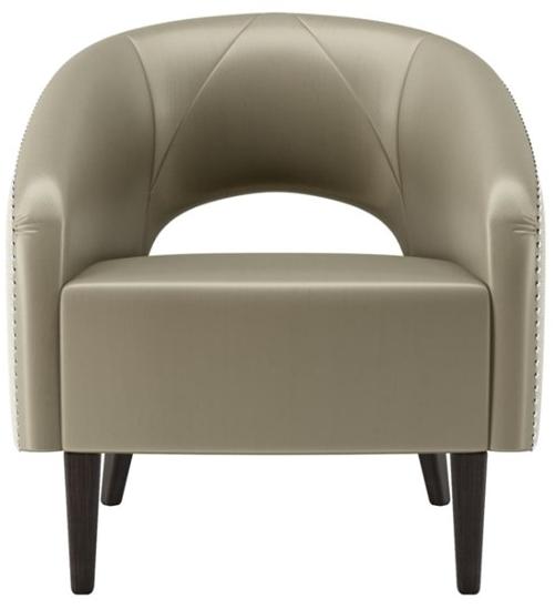 FRATO Кресло из атласа с подлокотниками  Fup010011aah  - Вид №1