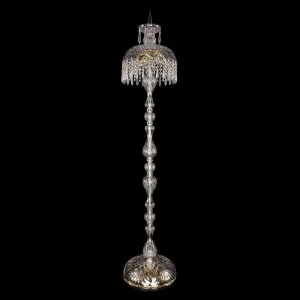 Торшер хрустальный на 5 ламп 150х30 см золотистый Bohemia Ivele 5877/30-150/G/Drops BOHEMIA IVELE ЭЛИТНЫЕ 00-3889421 Золото;прозрачный