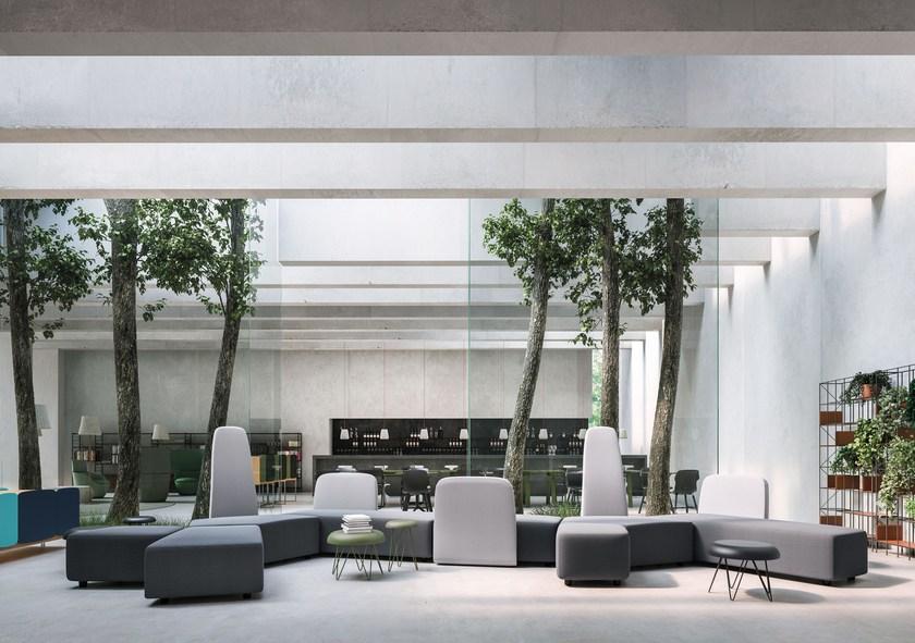 Casamania & Horm Модульный модульный диван со съемным чехлом из ткани или кожи sun-id-1381210 - Вид №2