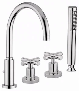 Rubinetteria Giulini Комплект для ванны с ручным душем на 4 отверстия G3 F7665