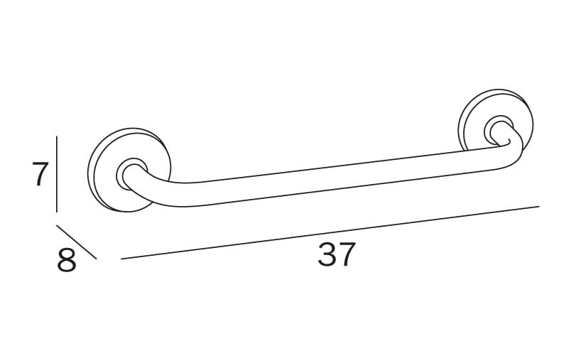 Металлический бар отель полотенце держатель INDA® HOTELLERIE ARCH-00099905 - Вид №2