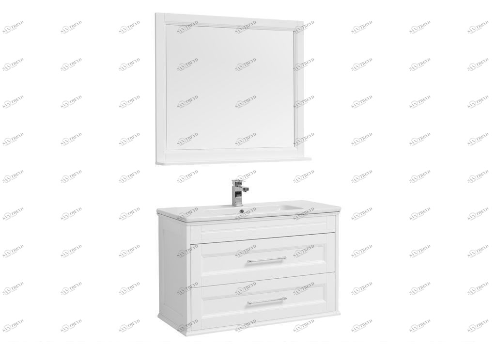 Мебель для ванной Aquanet Бостон М 100 белый 00210628