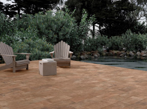 Напольное покрытие из керамогранита с терракотовым эффектом