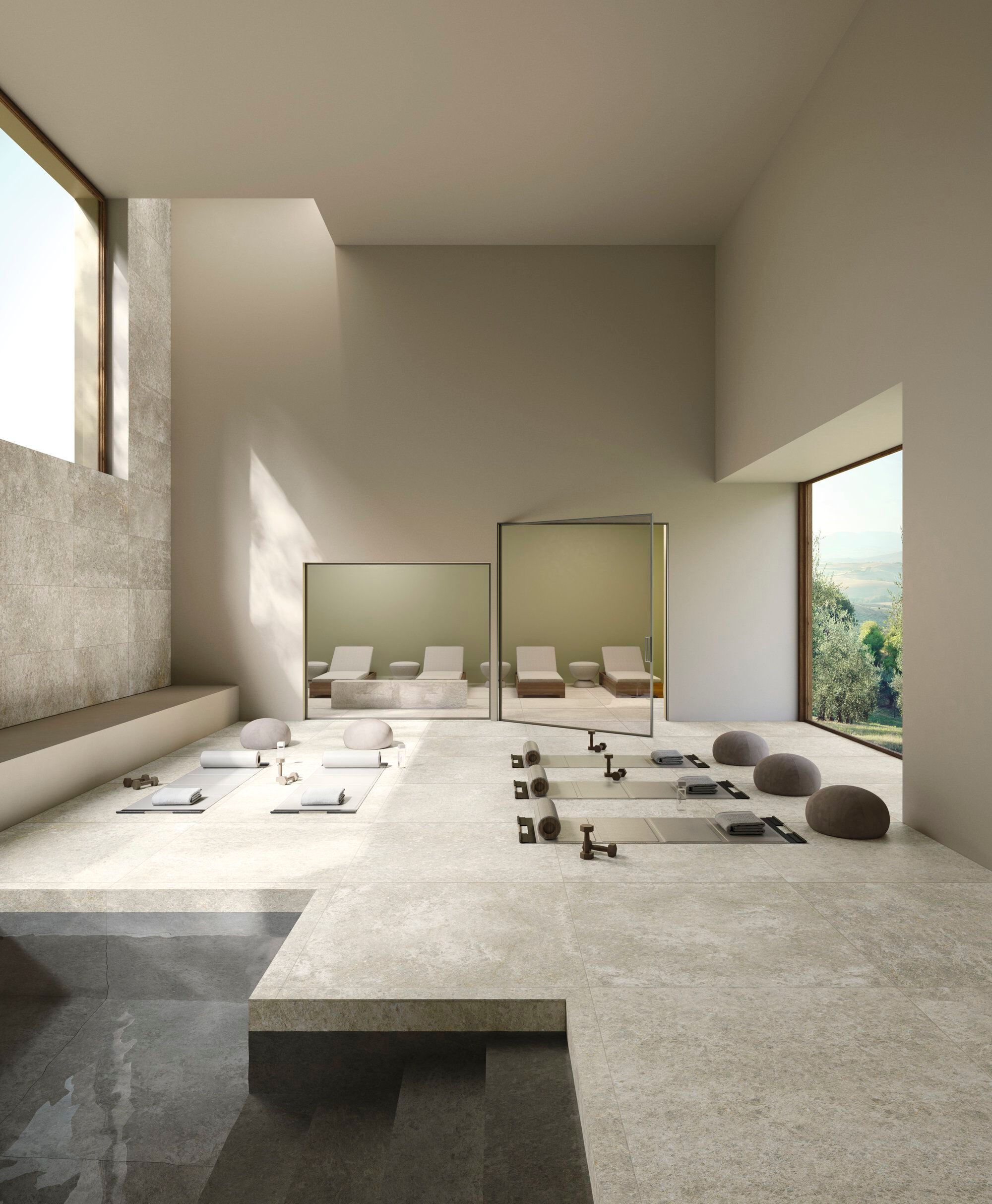 Пол / облицовка керамогранита с эффектом камня Fiandre Pulsar ARCH-00072911 - Вид №3