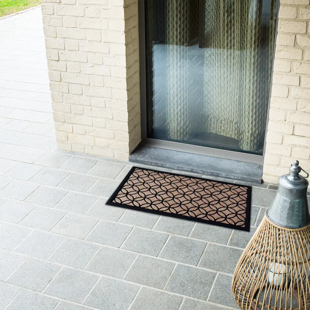 Коврик грязезащитный полиэстер Bali A1 45x75 см цвет бежевый Santreyd STLM-2168030 - Вид №5